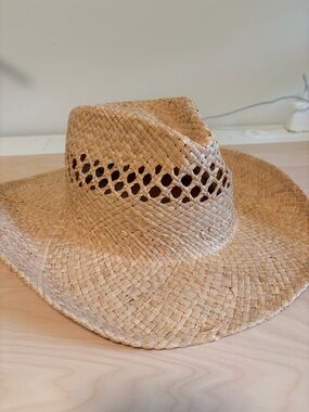 Lack Of Color Natural Straw Fedora Hat